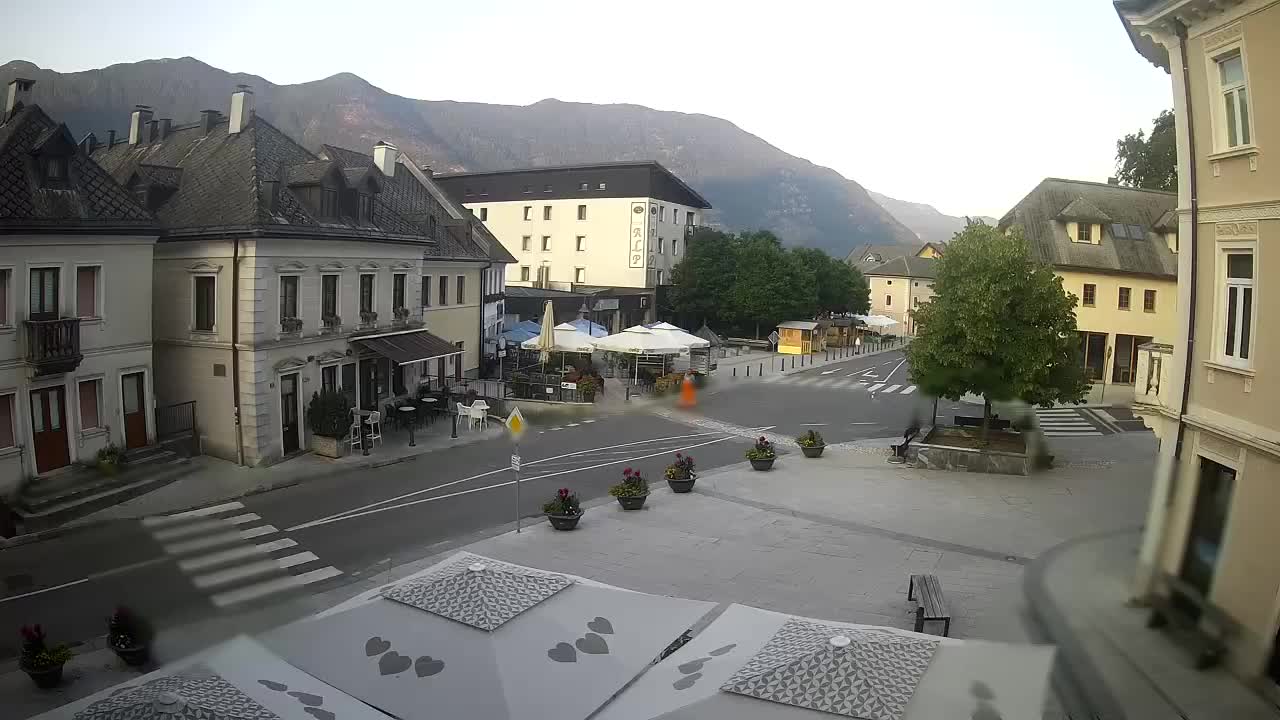 Plaza Central en Bovec