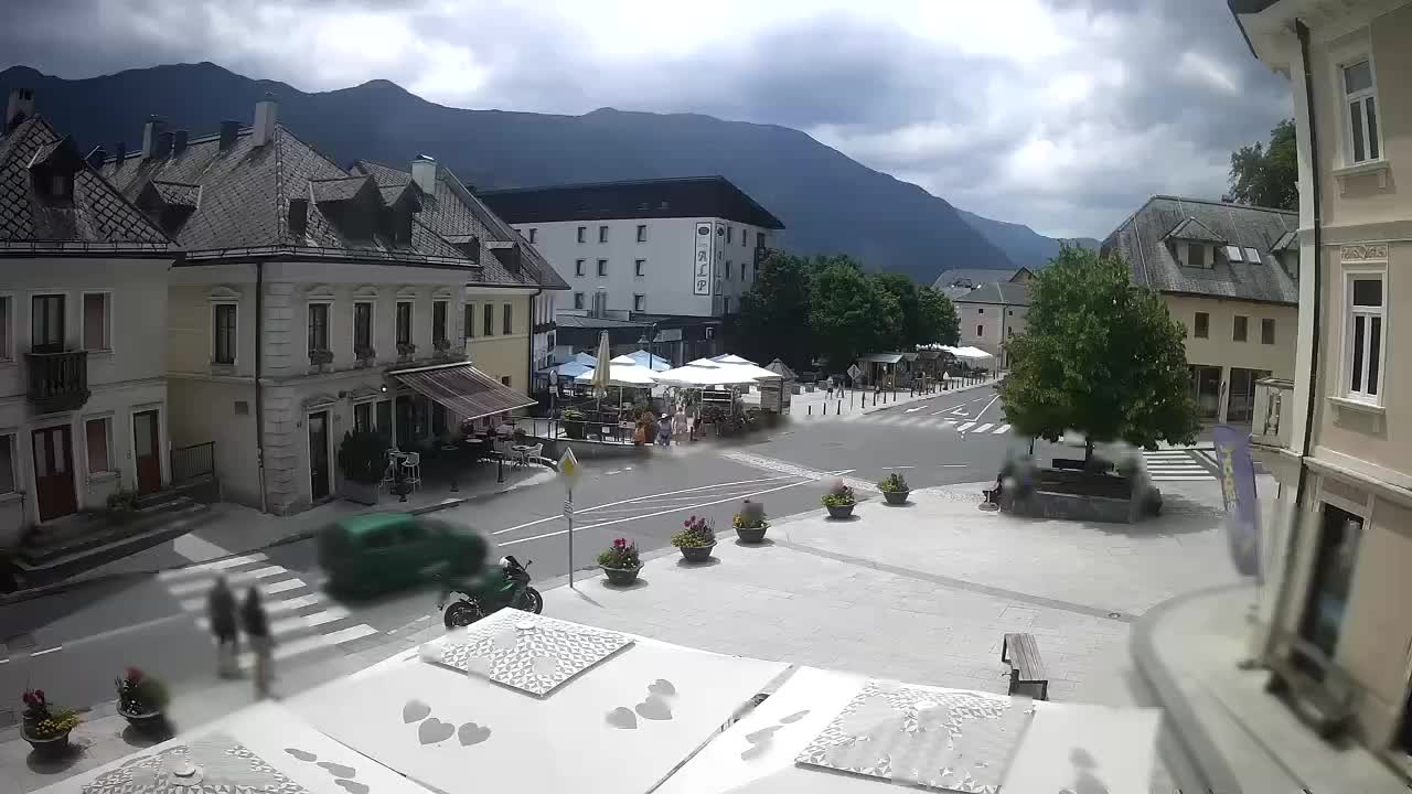 Plaza Central en Bovec