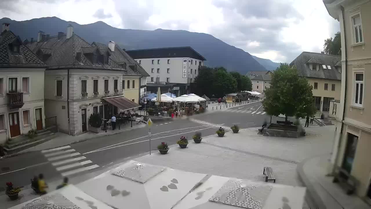 Plaza Central en Bovec