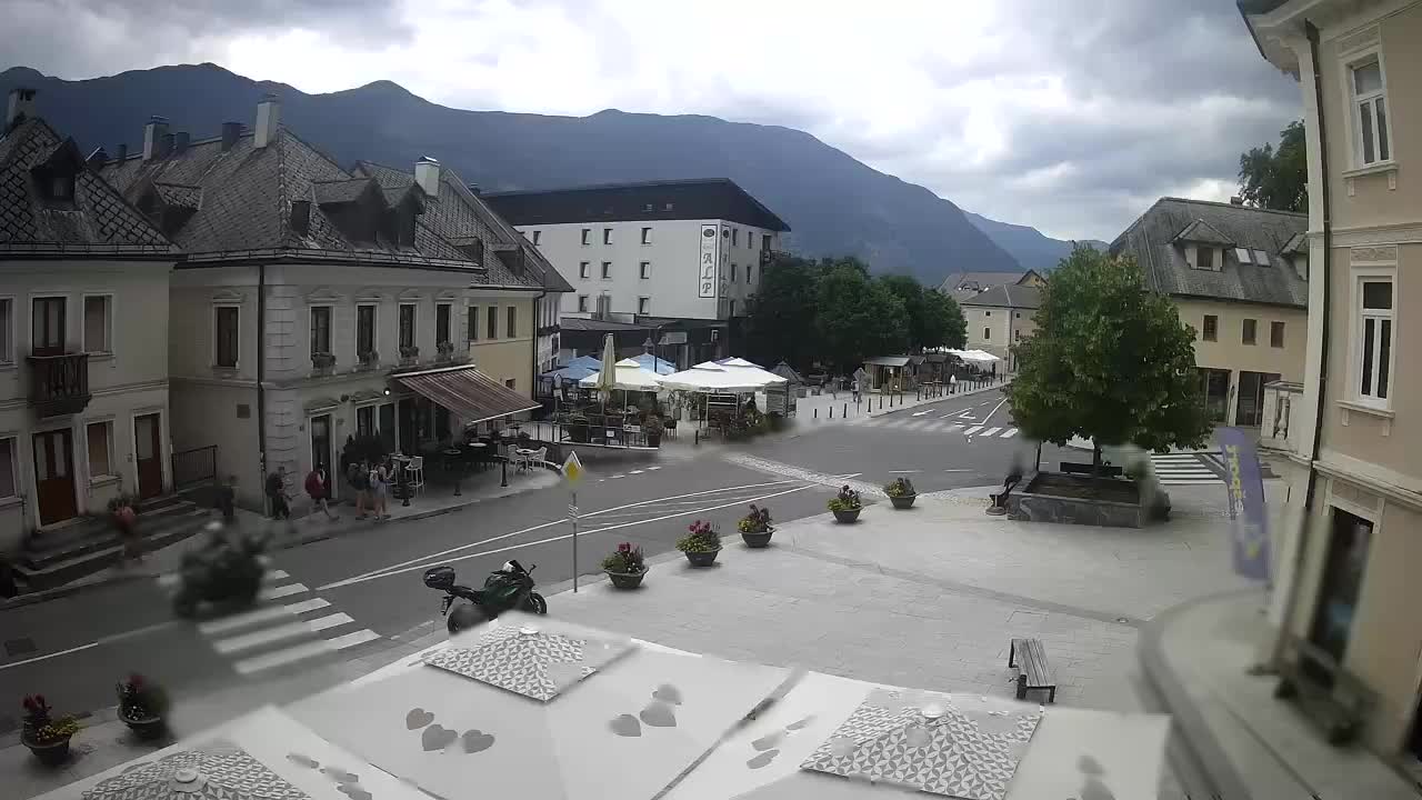 Plaza Central en Bovec