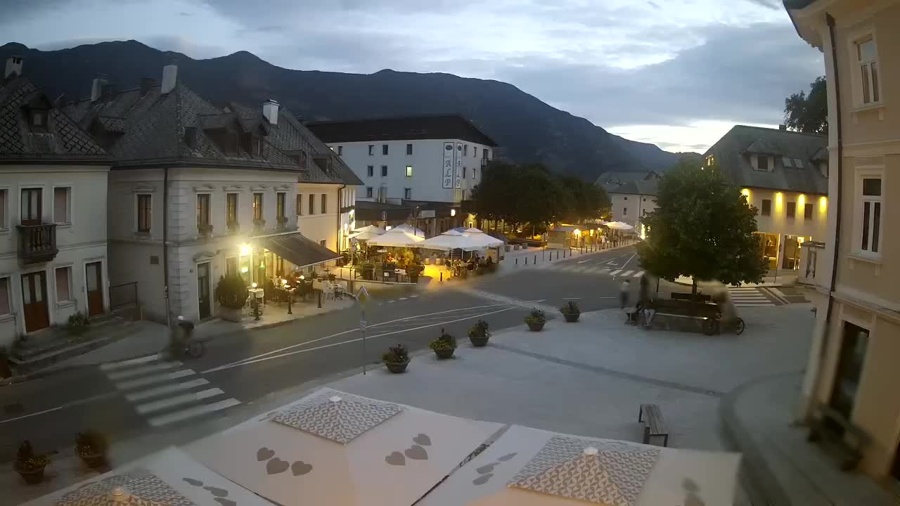 Main square in Bovec
