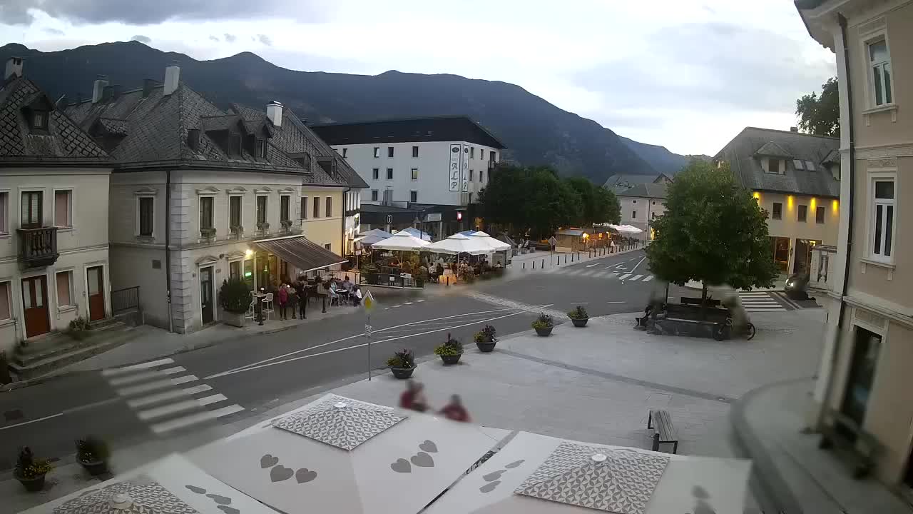 Main square in Bovec