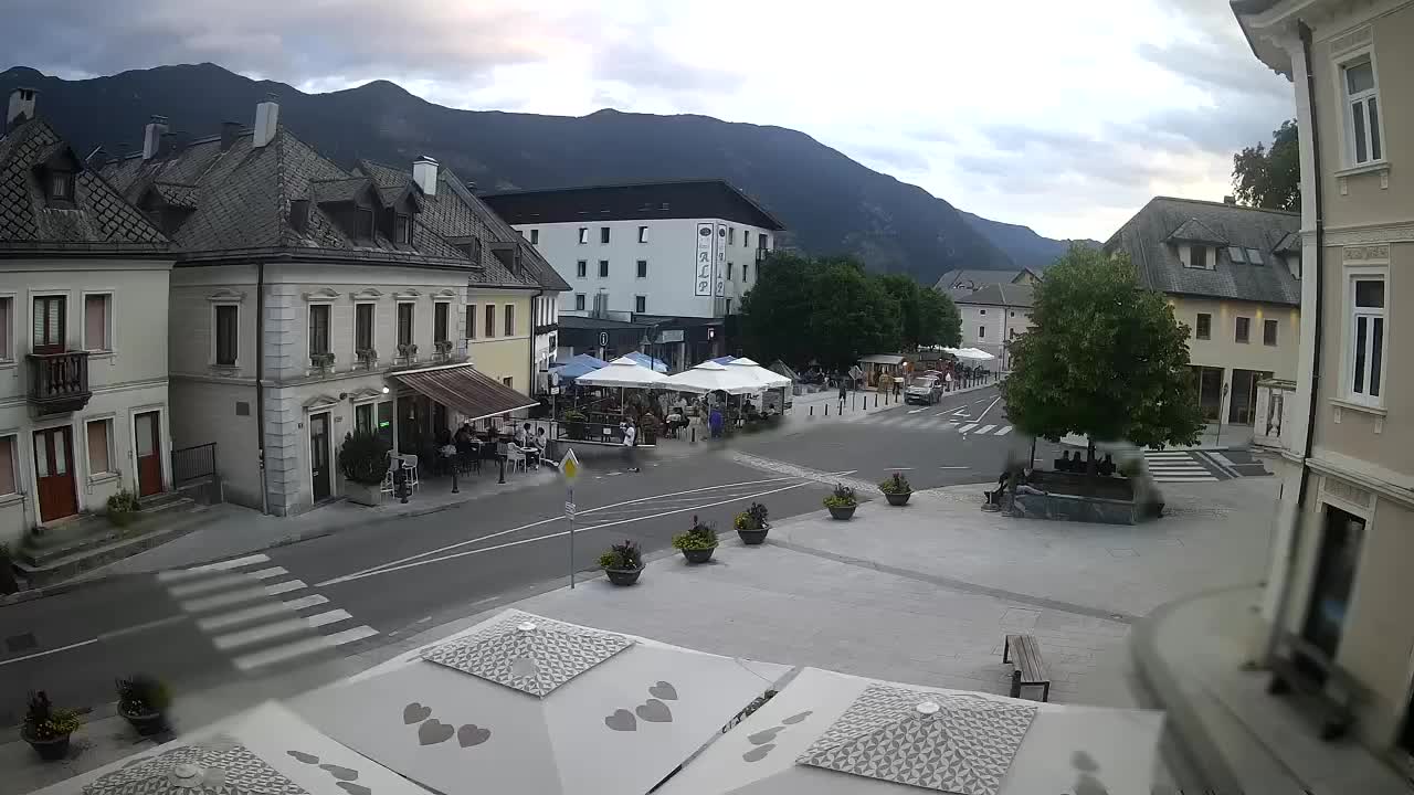 Main square in Bovec
