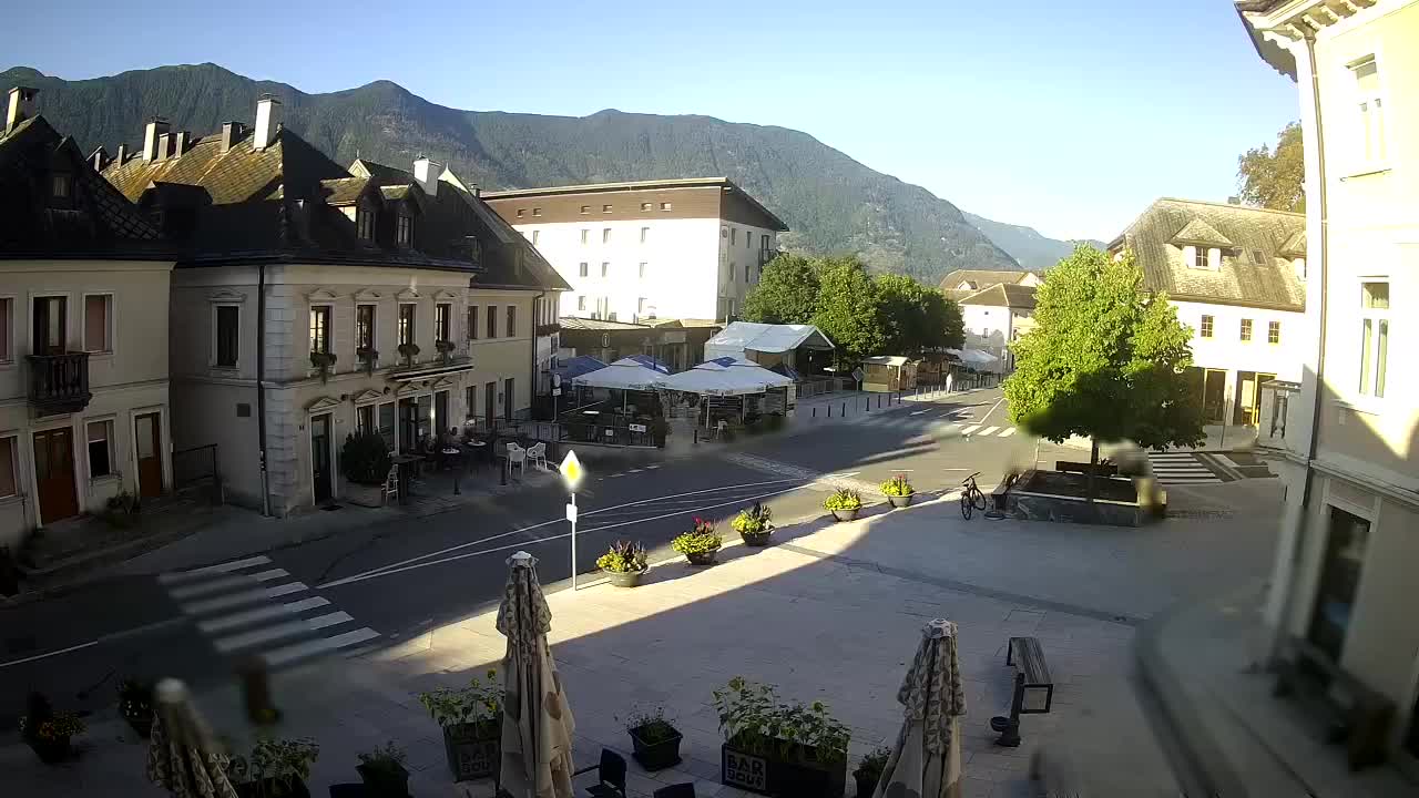 Plaza Central en Bovec