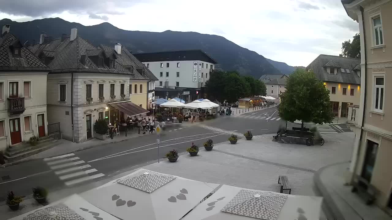 Plaza Central en Bovec