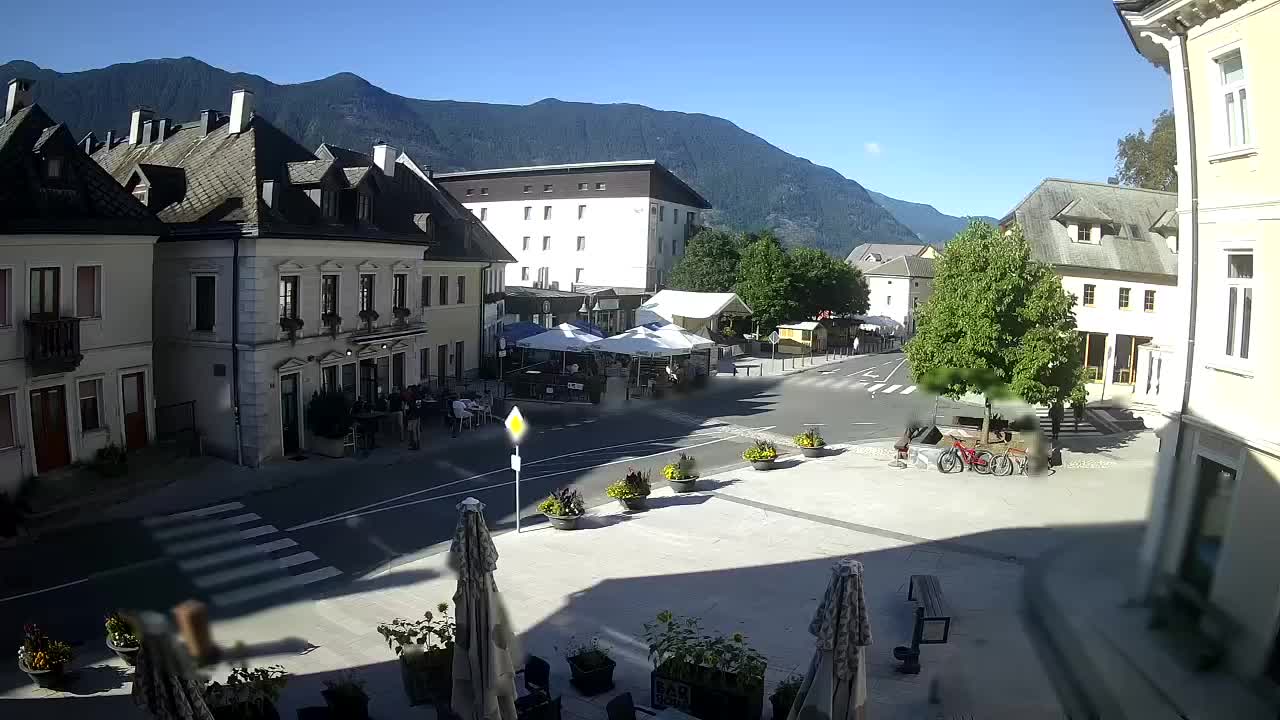 Main square in Bovec