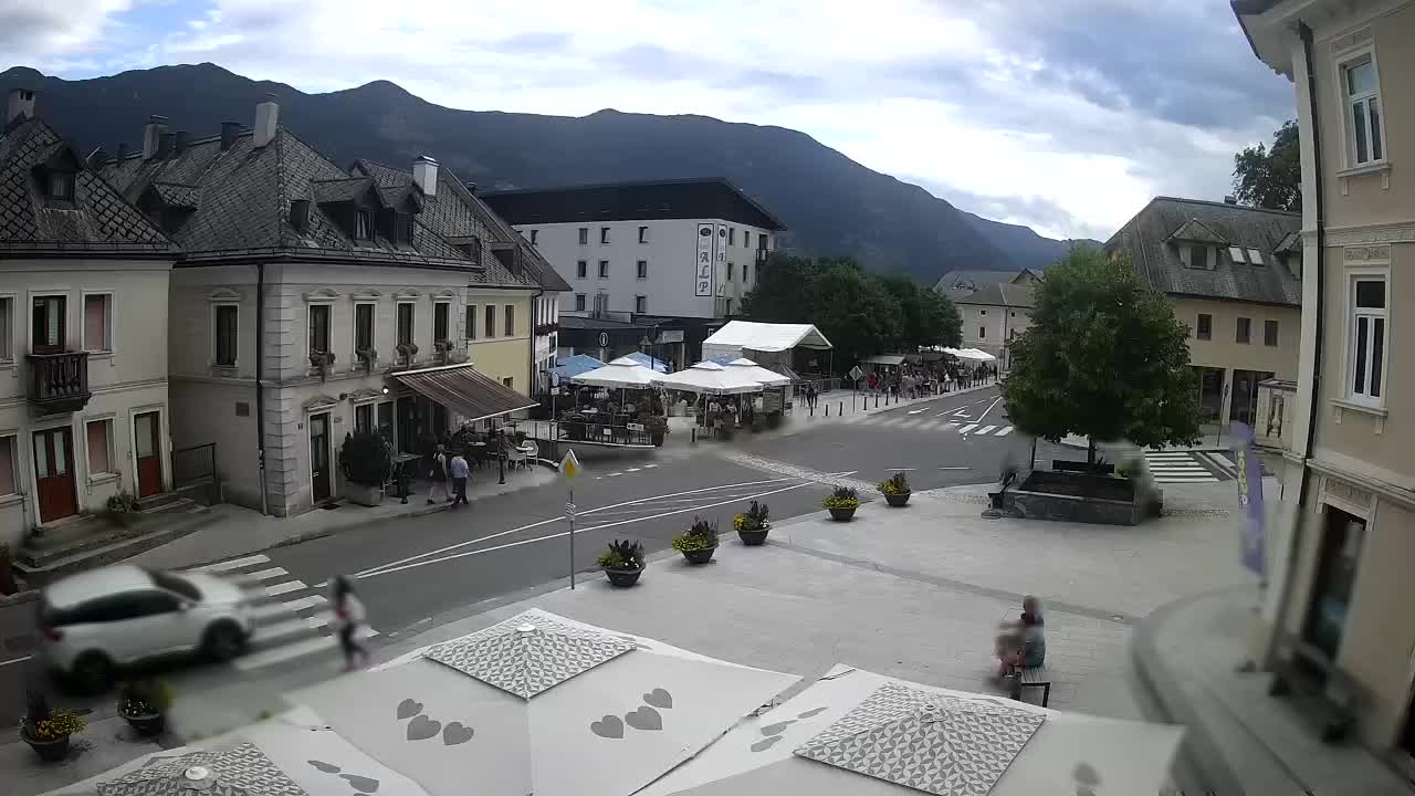 Main square in Bovec