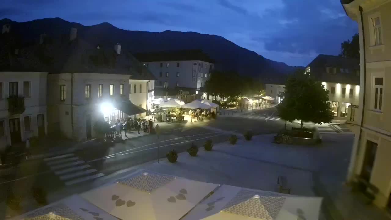 Plaza Central en Bovec