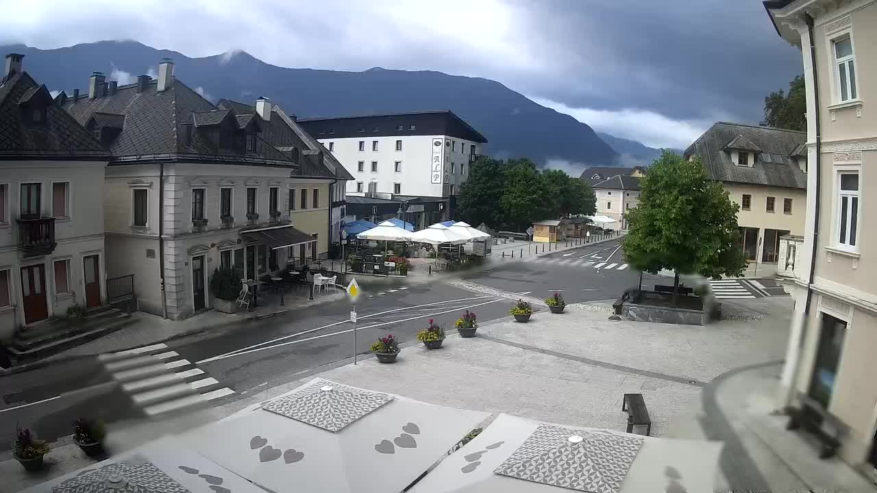 Place centrale à Bovec