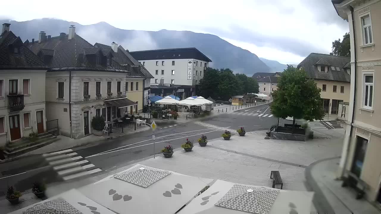 Place centrale à Bovec