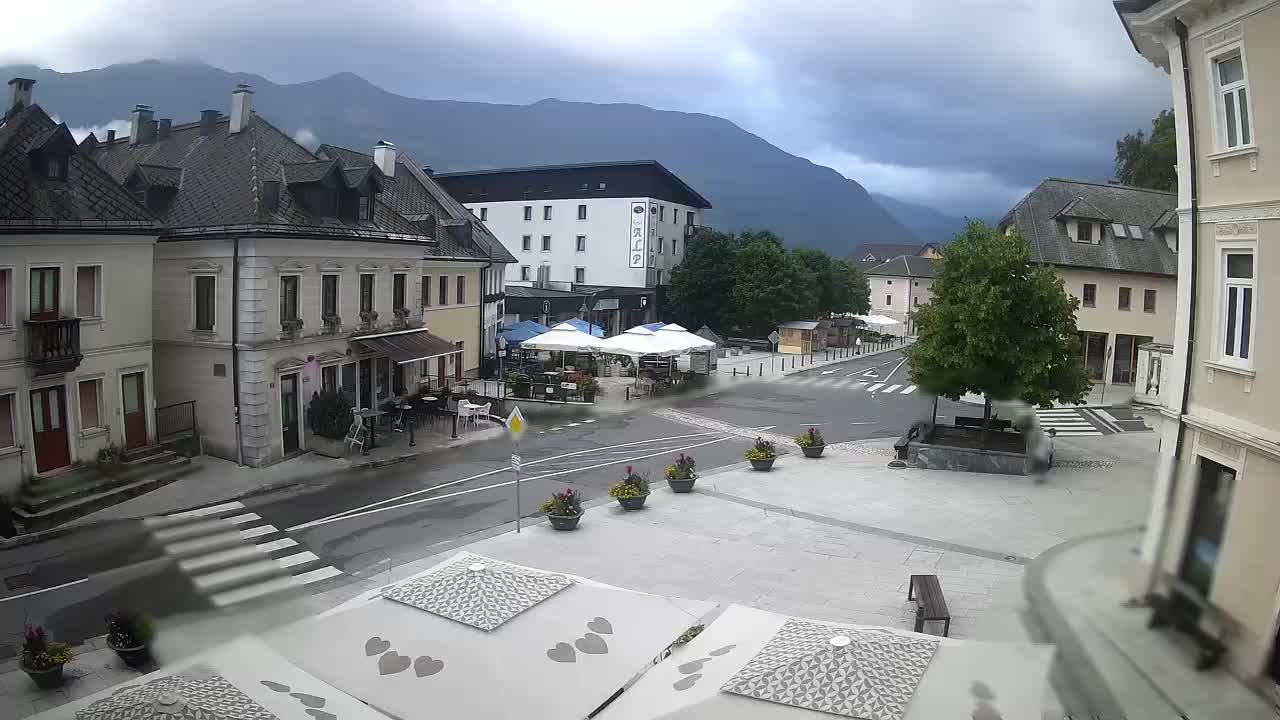 Plaza Central en Bovec