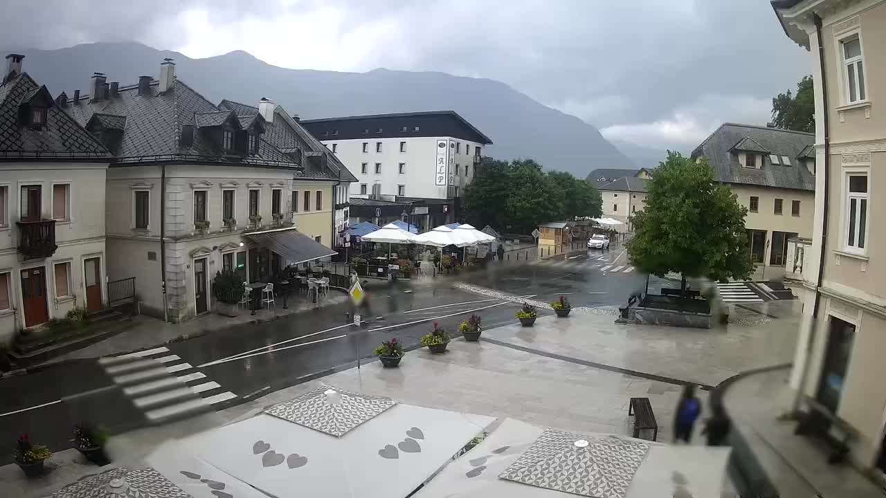 Place centrale à Bovec