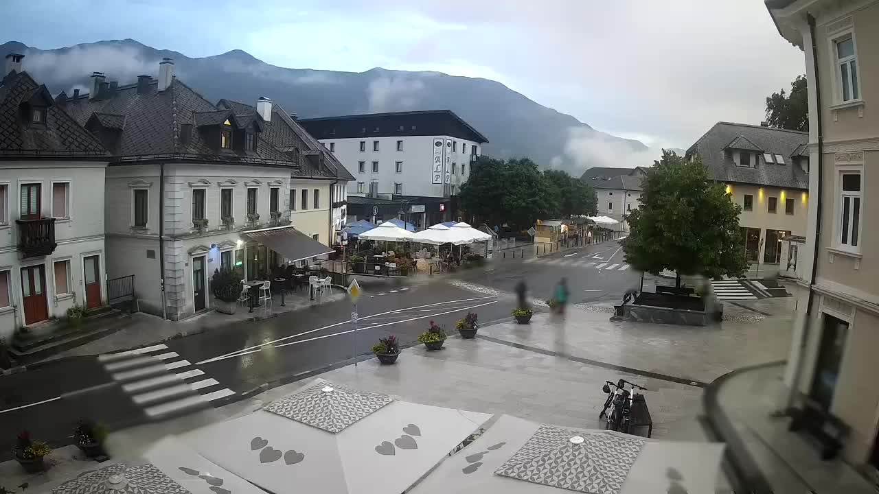 Plaza Central en Bovec
