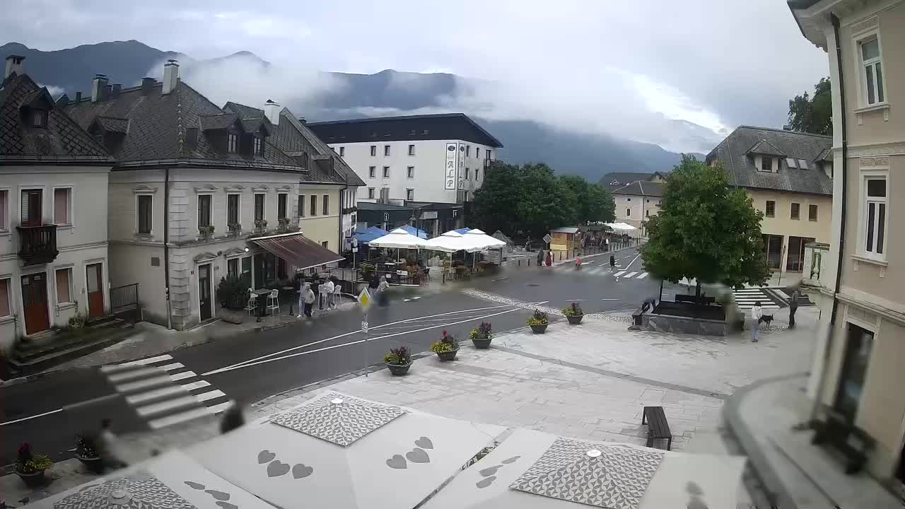 Main square in Bovec