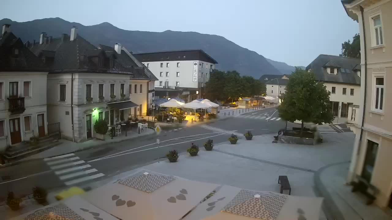 Place centrale à Bovec