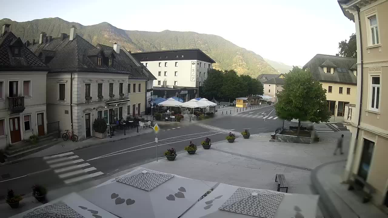Plaza Central en Bovec