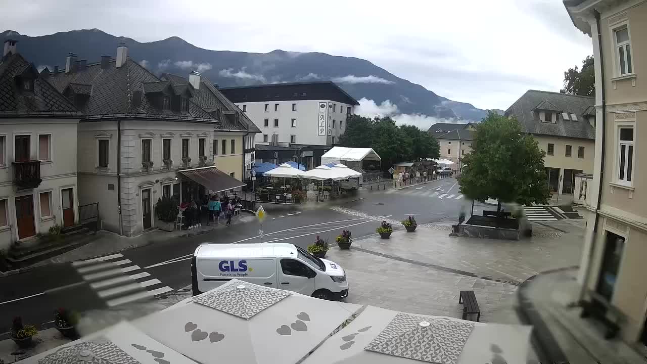 Main square in Bovec