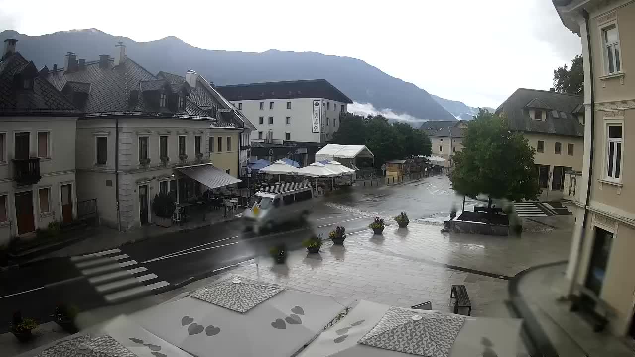 Main square in Bovec