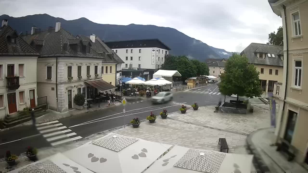 Plaza Central en Bovec