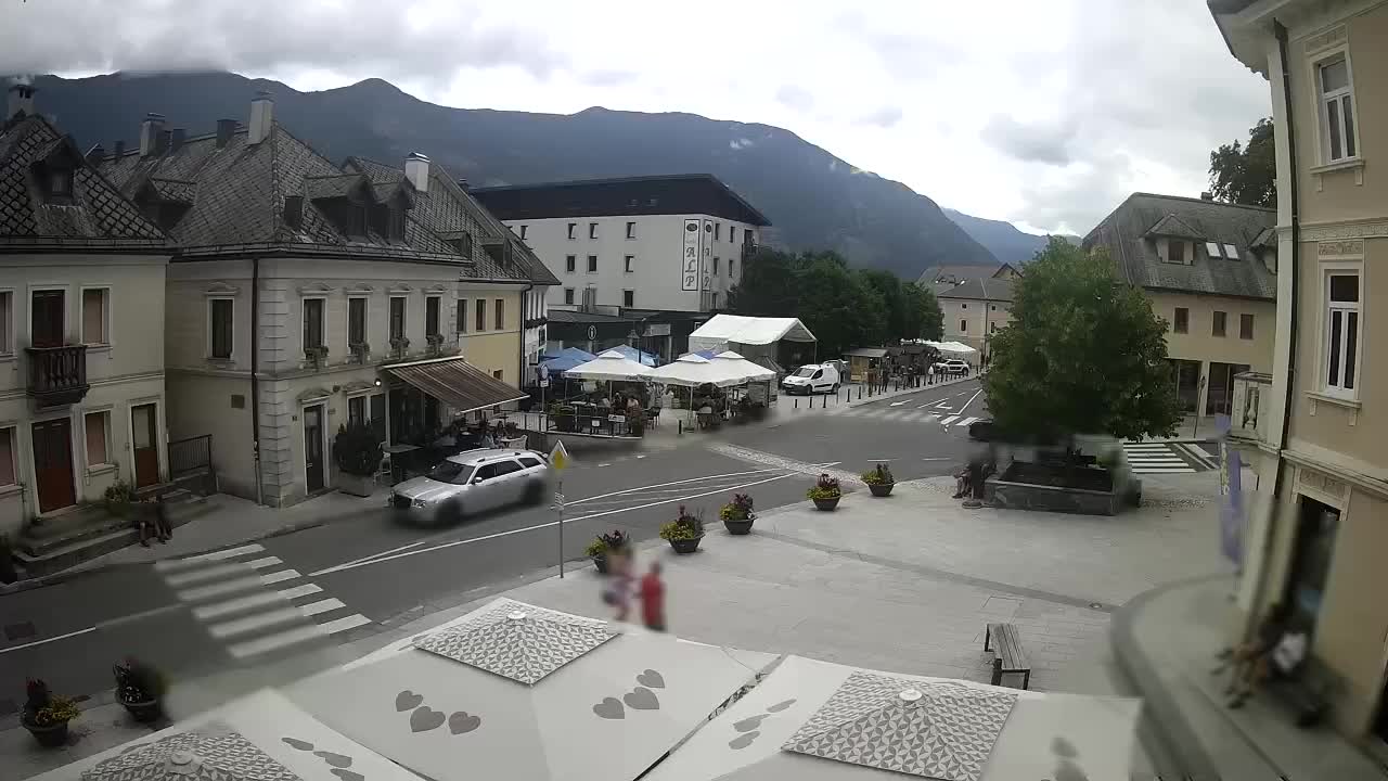 Main square in Bovec