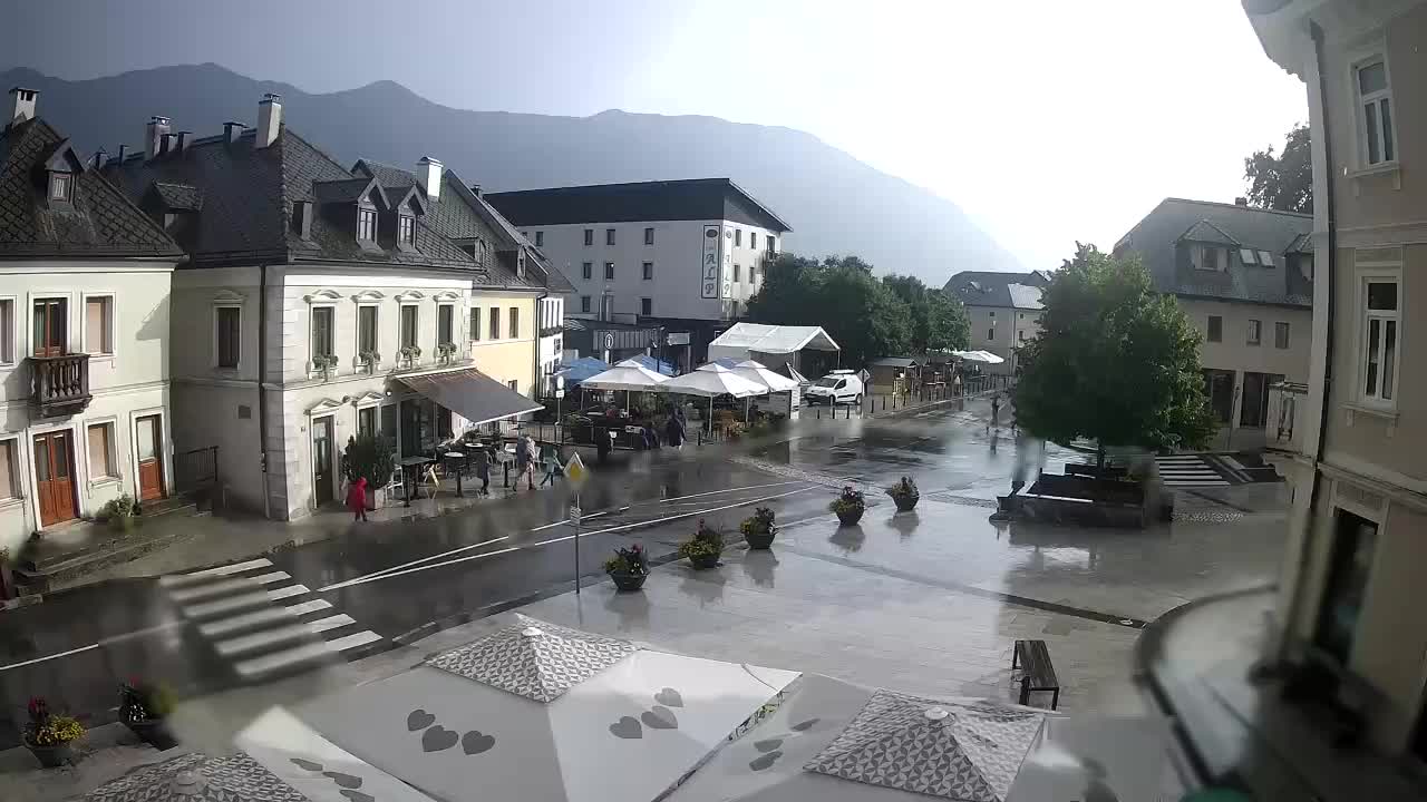 Main square in Bovec