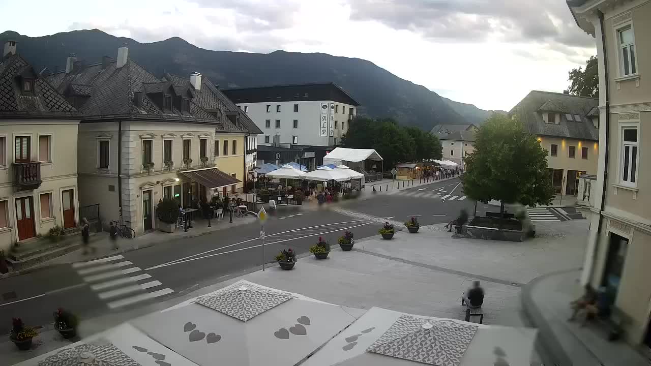 Main square in Bovec