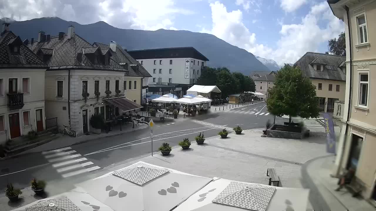 Main square in Bovec