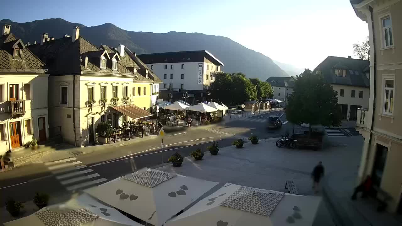 Main square in Bovec
