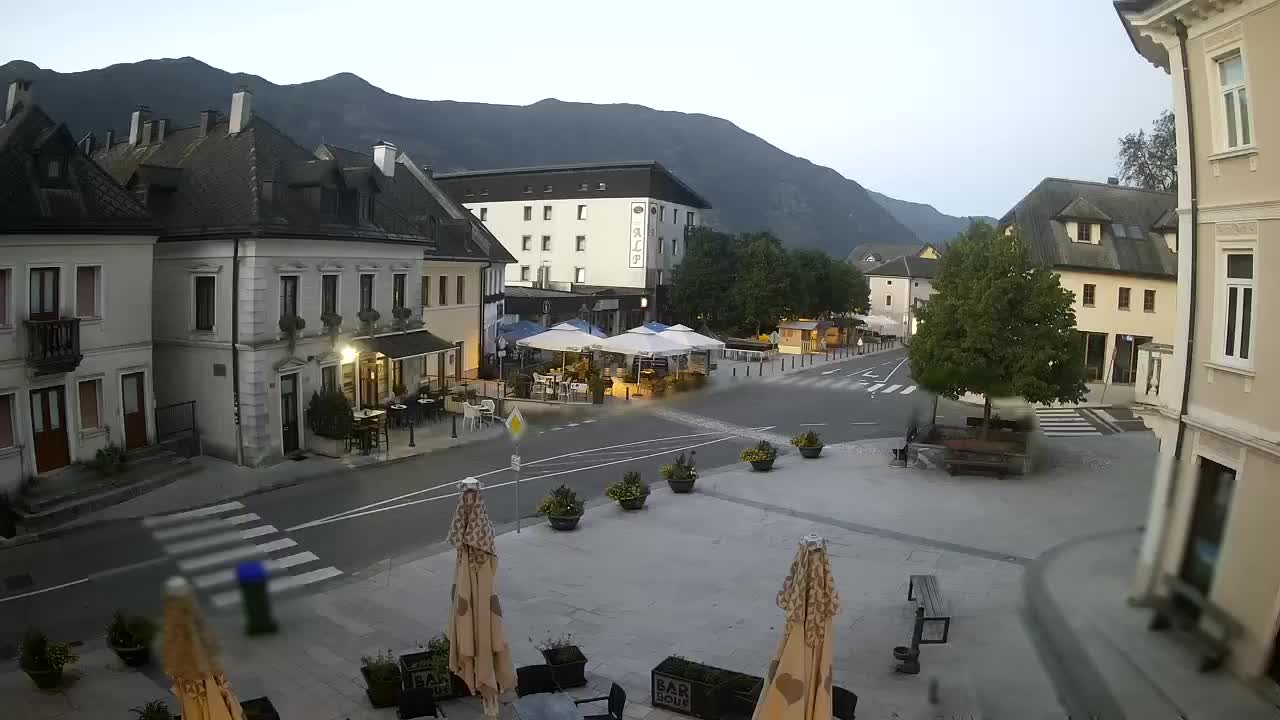 Plaza Central en Bovec