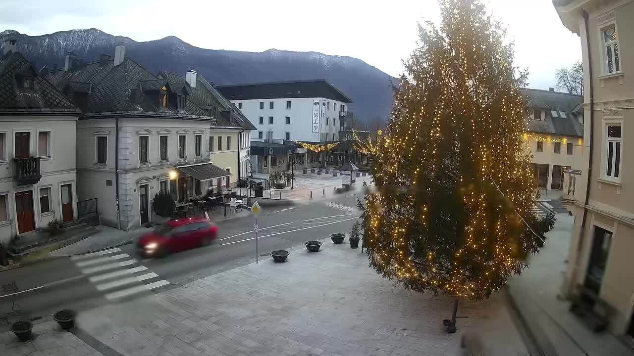 Main square in Bovec
