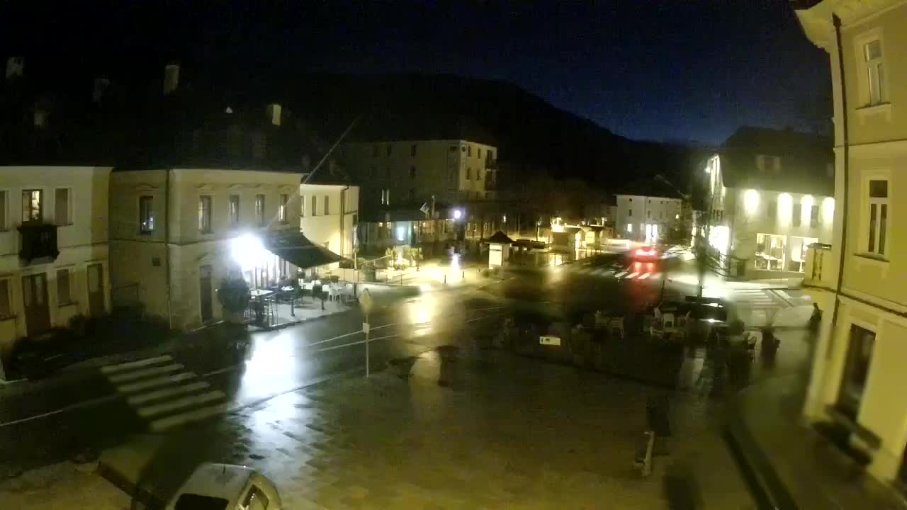 Plaza Central en Bovec