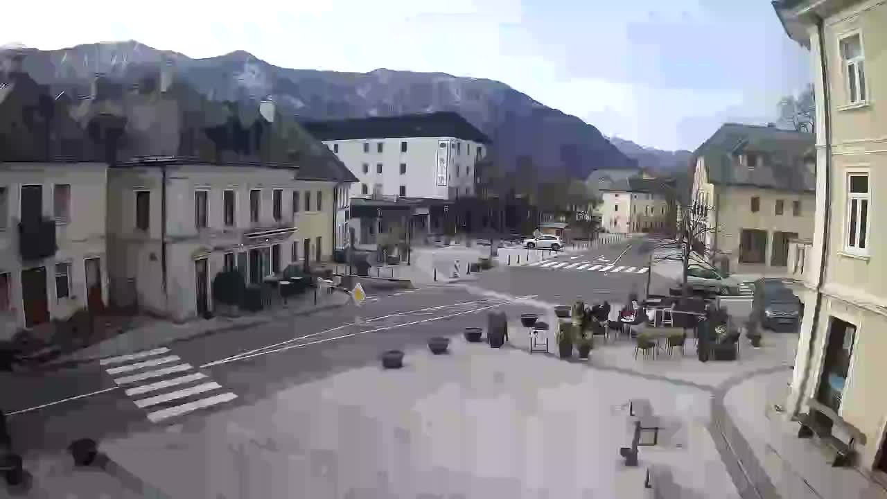Place centrale à Bovec