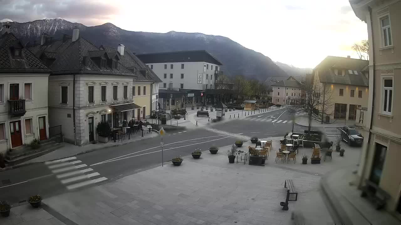 Main square in Bovec