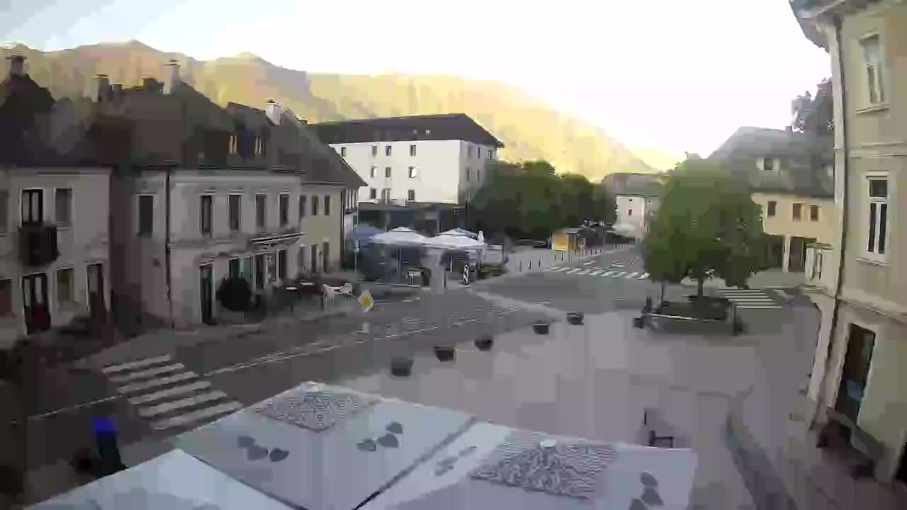Plaza Central en Bovec