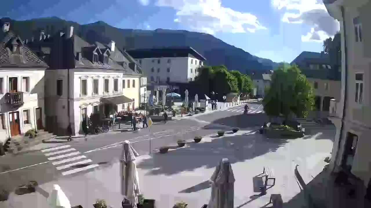 Main square in Bovec