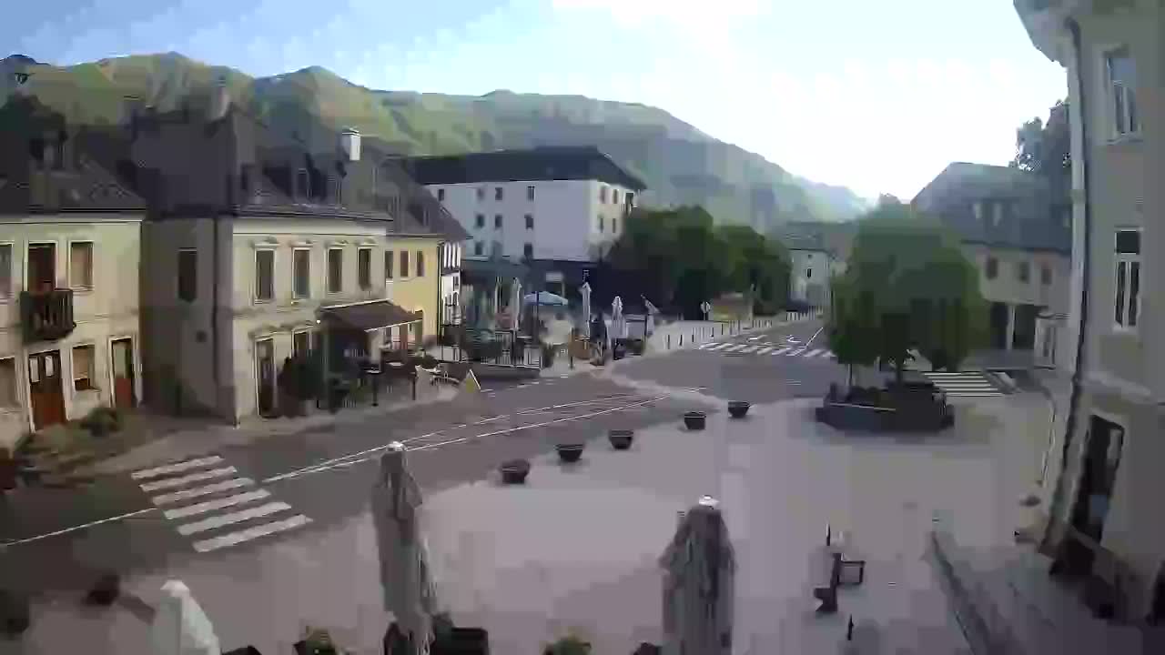 Plaza Central en Bovec