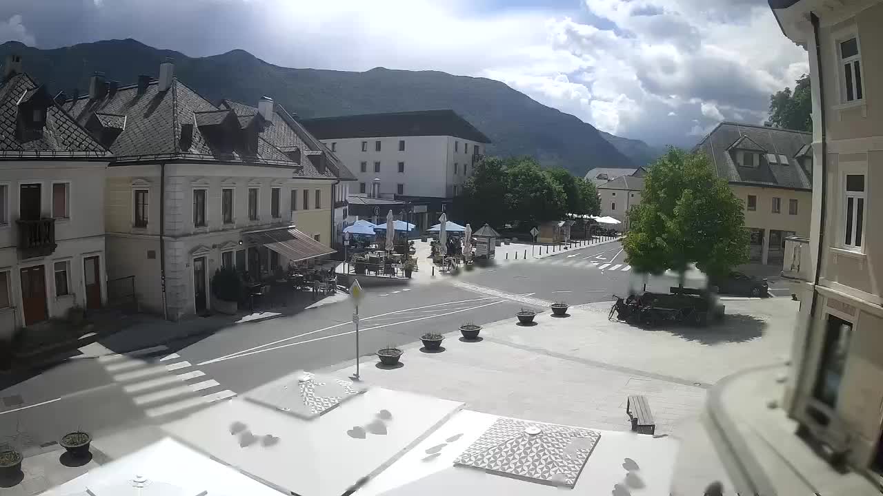 Main square in Bovec