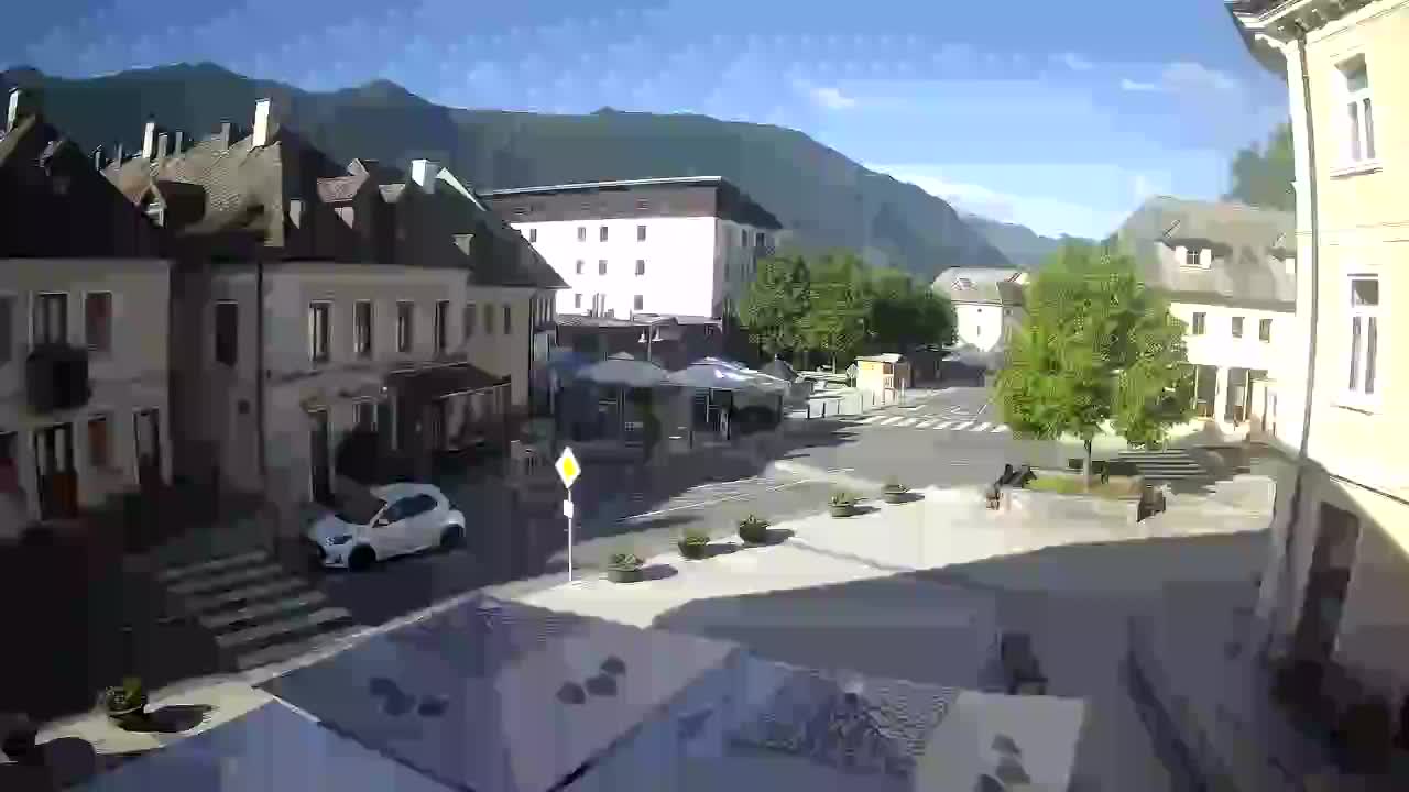 Plaza Central en Bovec