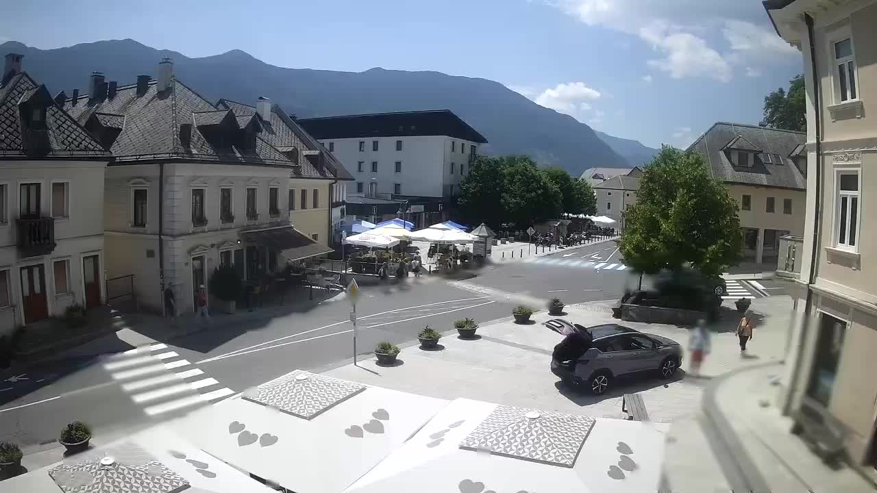 Plaza Central en Bovec
