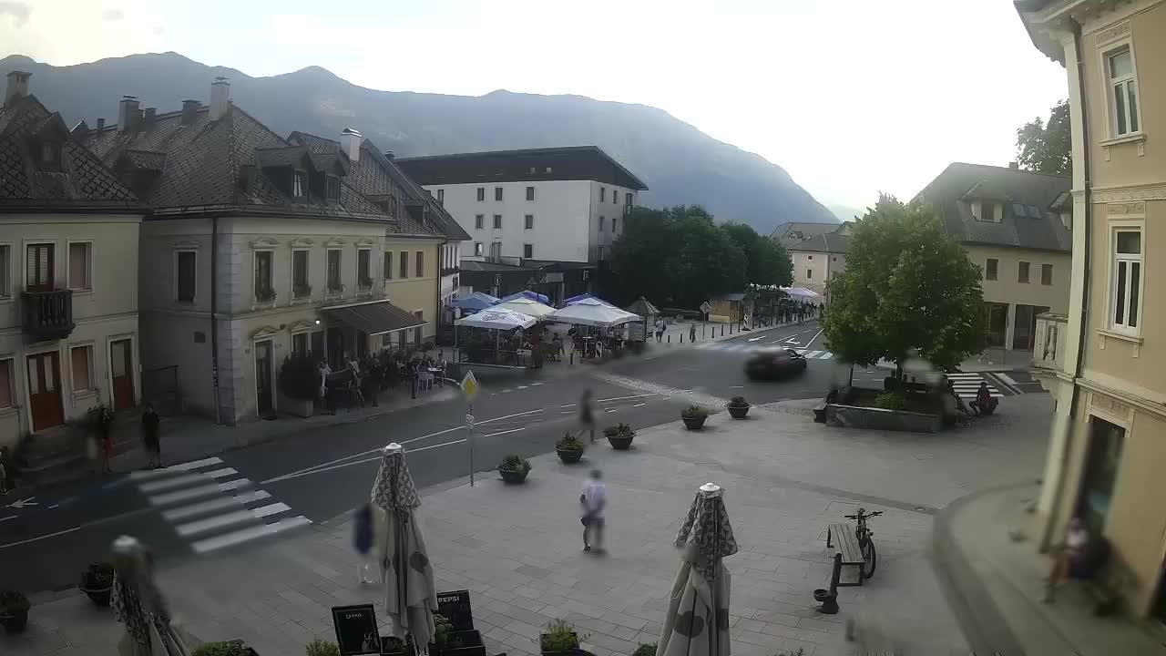 Place centrale à Bovec