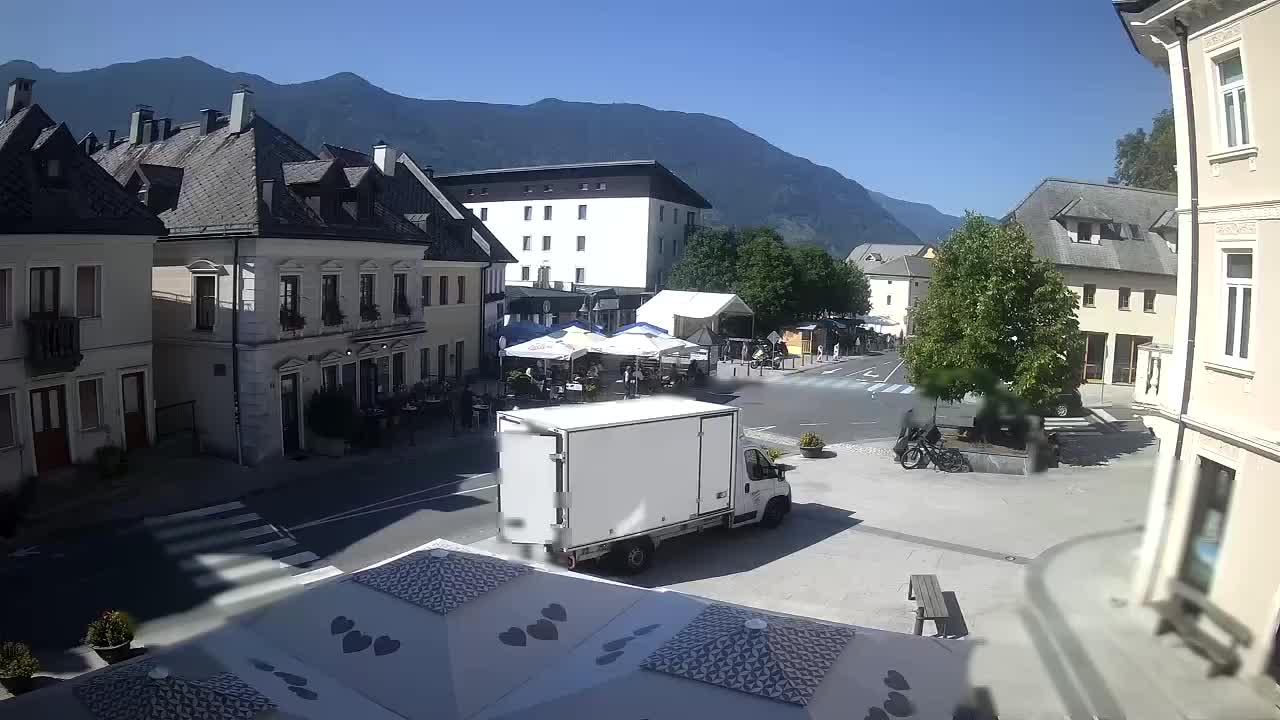 Main square in Bovec