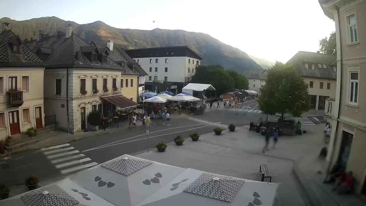 Main square in Bovec
