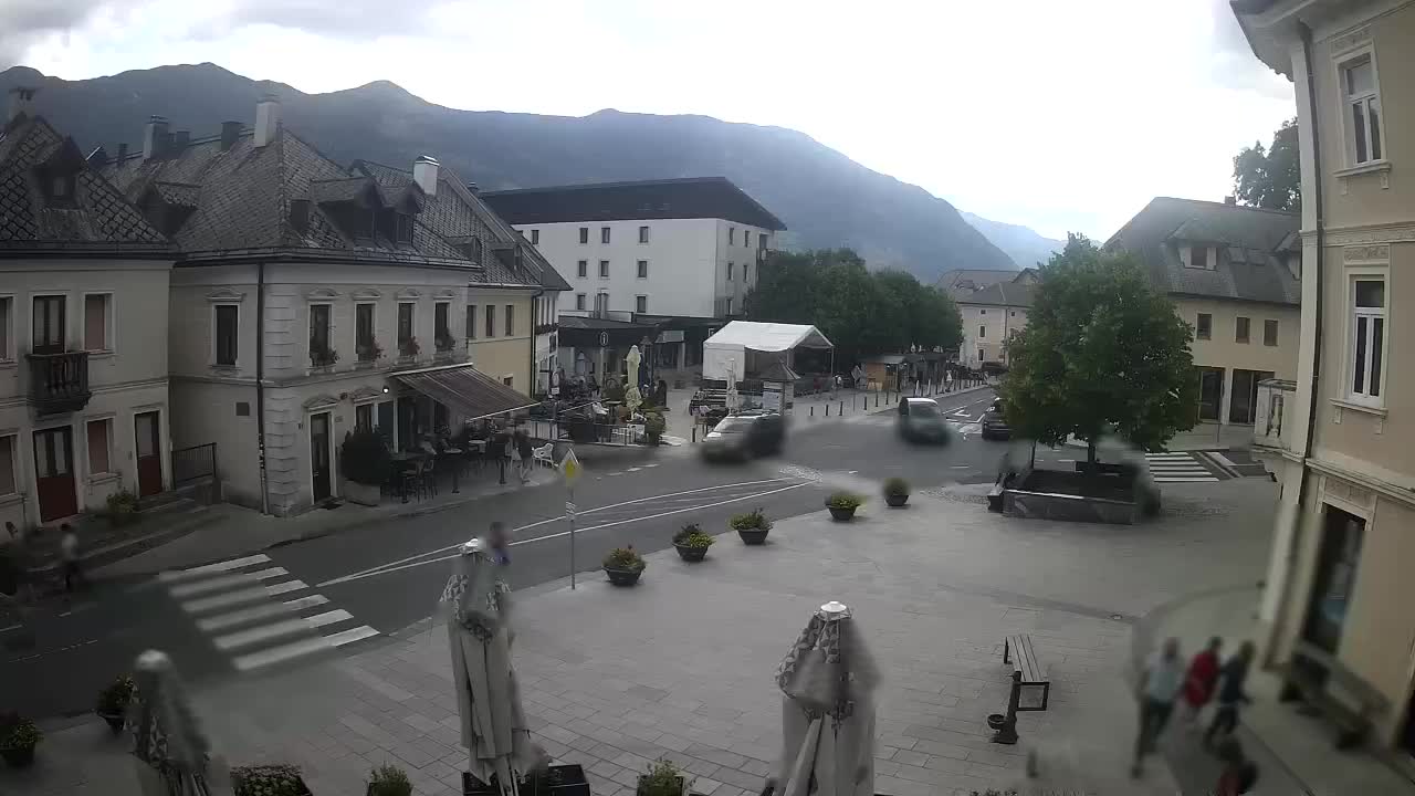 Plaza Central en Bovec