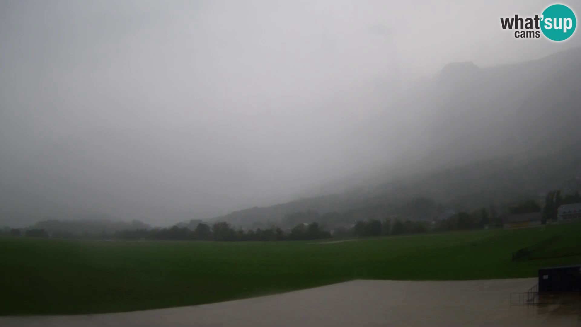 Live webcam Bovec airport – View to Kanin