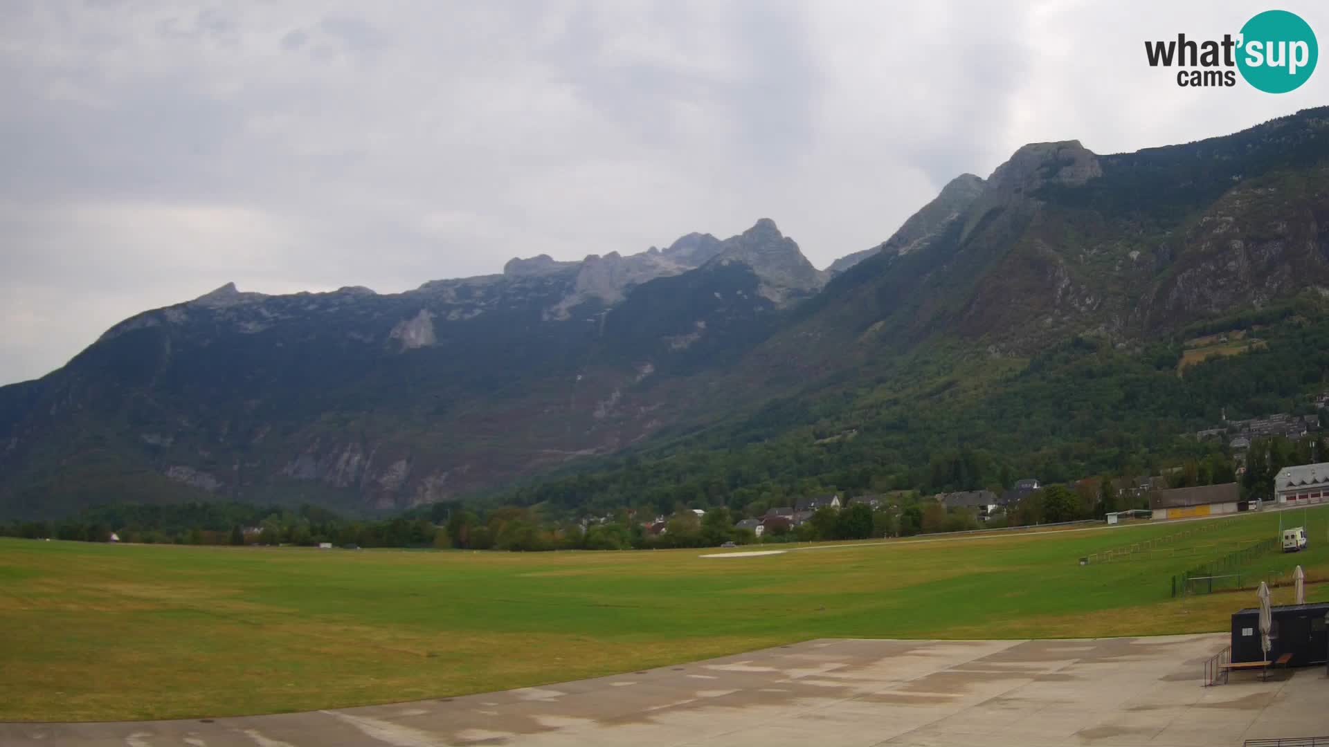 Live webcam Bovec airport – View to Kanin