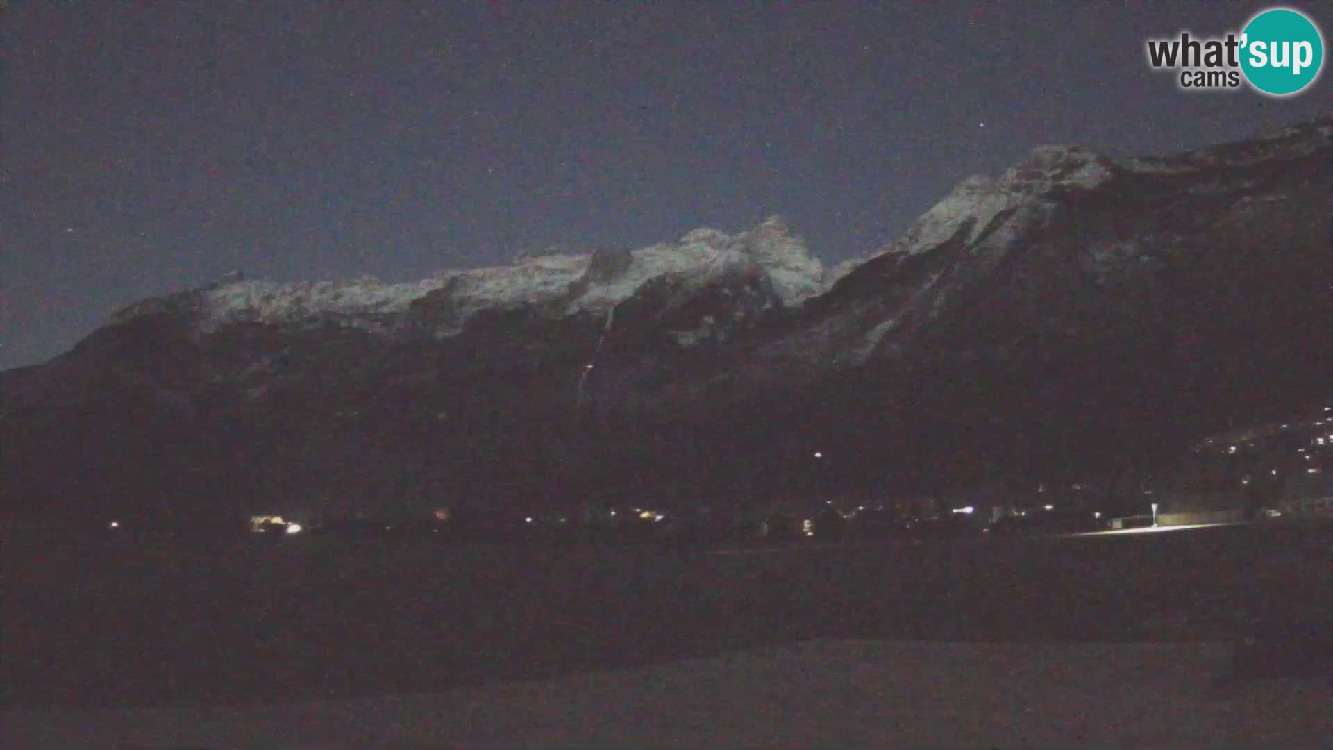 Live webcam Bovec airport – View to Kanin