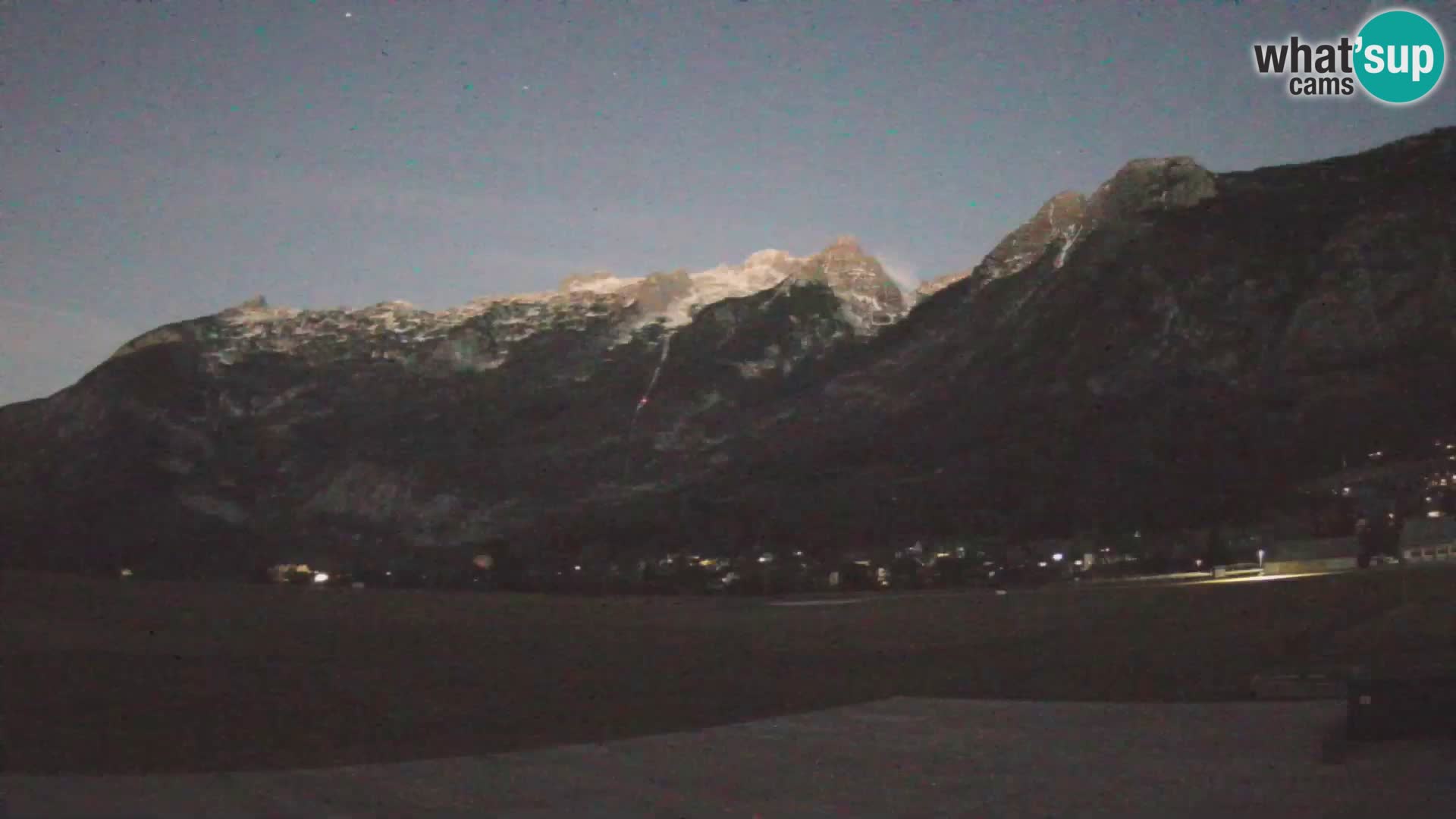 Live webcam Bovec airport – View to Kanin