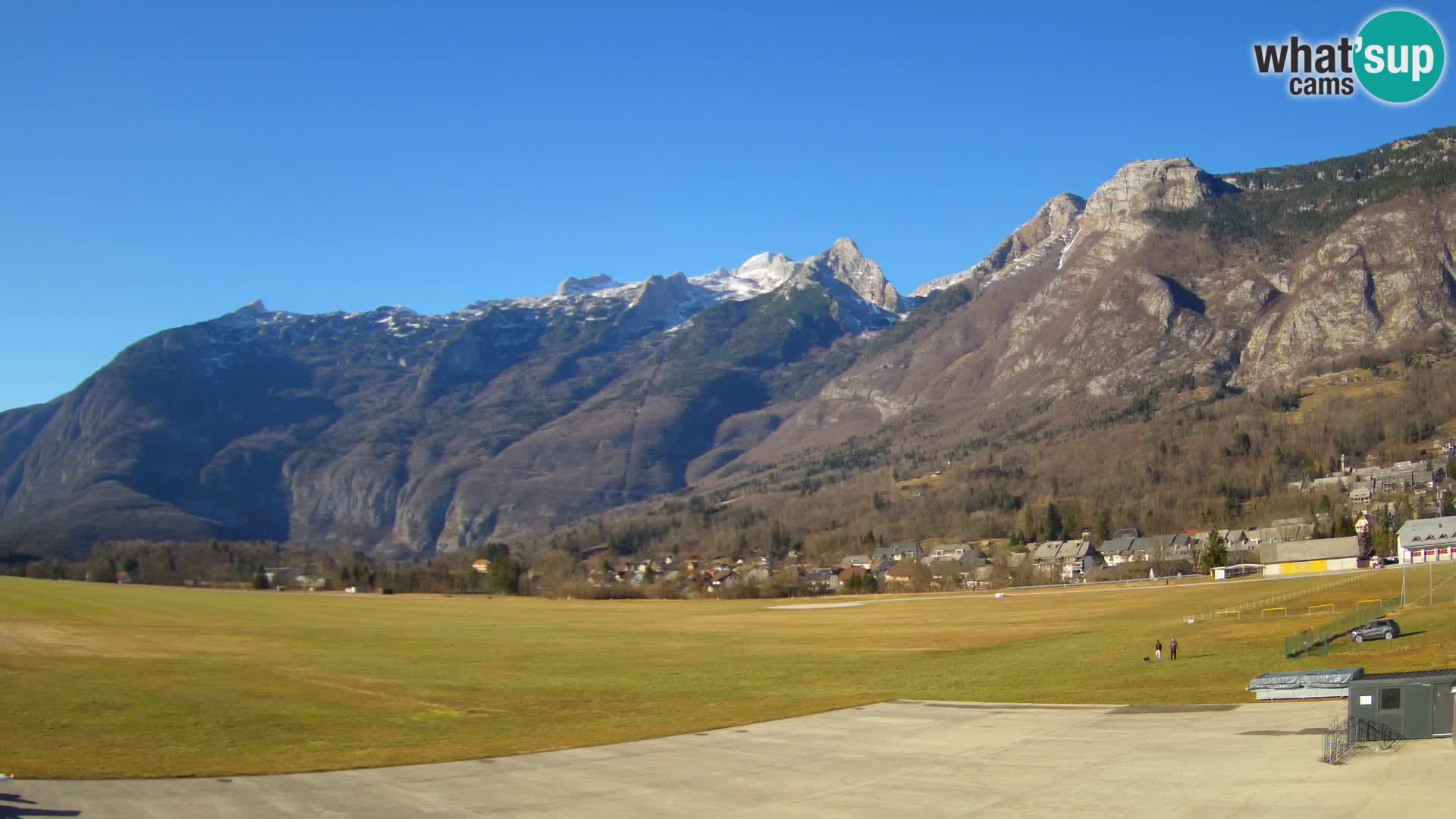 Webcam en direct Aéroport de Bovec – Vue sur Kanin