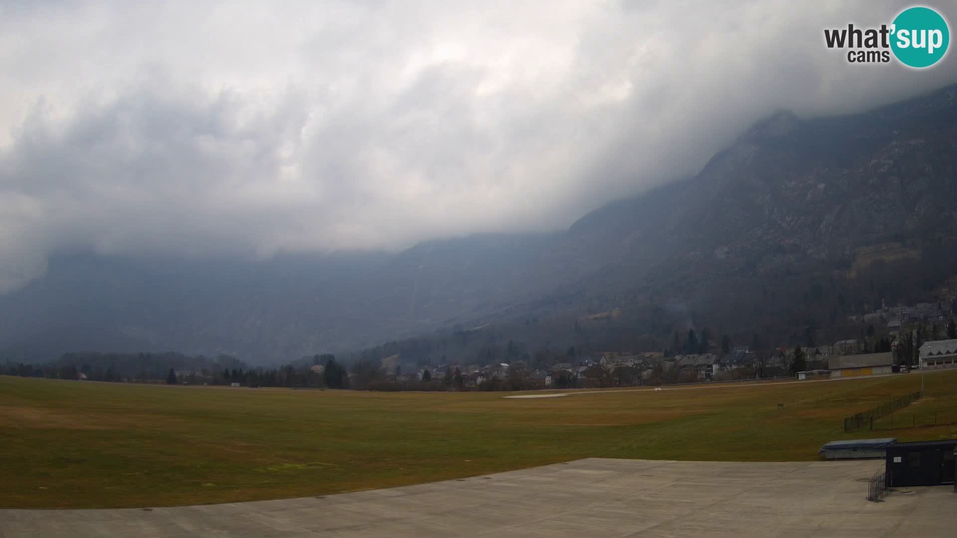 Live webcam Bovec airport – View to Kanin