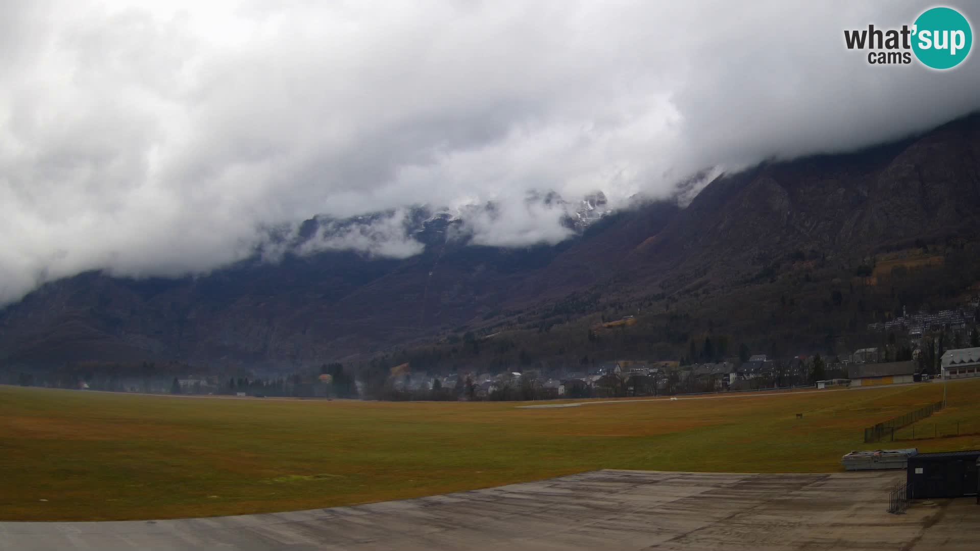 Live webcam Bovec airport – View to Kanin